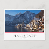 Hallstatt stad in de winter in de sneeuw briefkaart (Voorkant)
