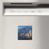 Hallstatt stad in de winter in de sneeuw magneet (Insitu (Vaatwasser))