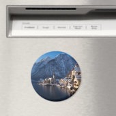 Hallstatt stad in de winter in de sneeuw magneet (Insitu (Vaatwasser))