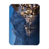 Hallstatt stad in de winter in de sneeuw magneet (Verticaal)