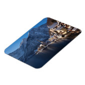 Hallstatt stad in de winter in de sneeuw magneet (Linkerzijde)