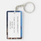 Hallstatt stad in de winter in de sneeuw sleutelhanger (achterkant)