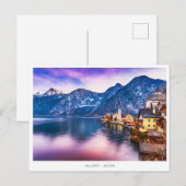 Hallstatt village Austria, Holiday Briefkaart (Voorkant / Achterkant)
