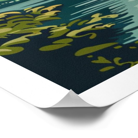 Hallstatt, Vintage Oostenrijk Poster (Hoek)