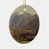 Hallstatter-See (olie op canvas) Keramisch Ornament (Rechts)