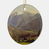Hallstatter-See (olie op canvas) Keramisch Ornament (Links)