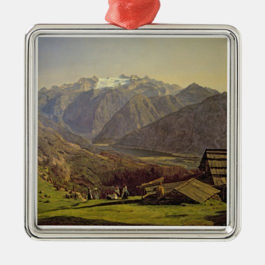 Hallstatter-See (olie op canvas) Metalen Ornament (Voorkant)