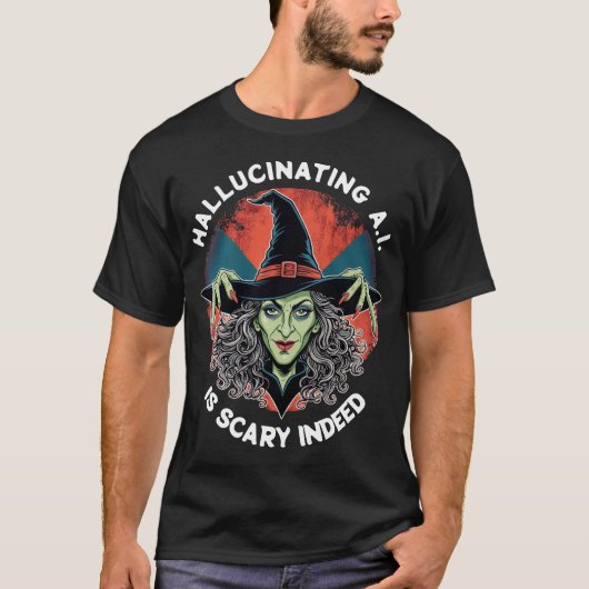 Hallucinaties. enge heks t-shirt (Voorkant)