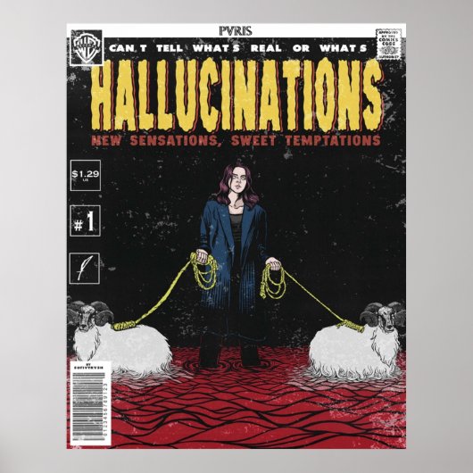 Hallucinaties komische cover PVRIS Poster (Voorkant)