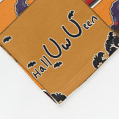 Halluwueen 2020 fleece deken (Hoek)