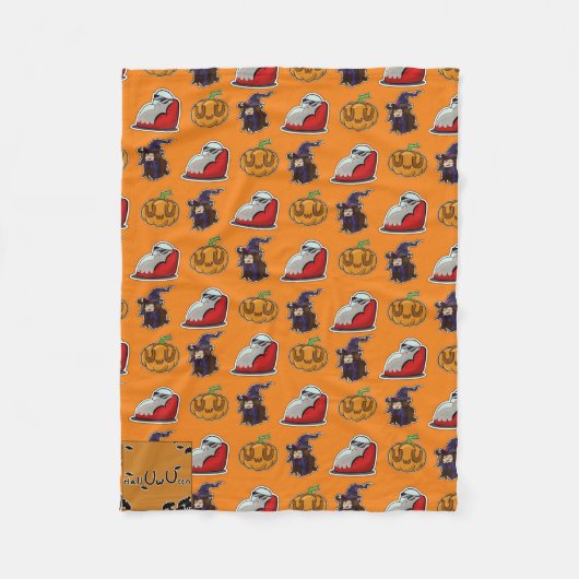 Halluwueen 2020 fleece deken (Voorkant)