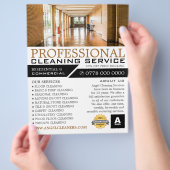 Hallway Floor, Cleaning Service Adverteren Flyer (Hand)