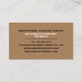 Hallway Floor, Cleaning Service Visitekaartje (Achterkant)