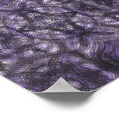 Hallways Abstract Dark Purple Black Watercolor Art Poster (Hoek)