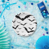 Hallween party. Vleermuizen, vleermuis. Vampier. Papieren Bordje (Feest)