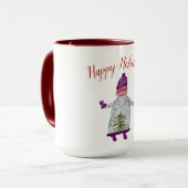 Hally Holidays Kerstman Beker Mok (Voorkant links)