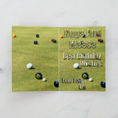 Halmoni Lawn Bowls Birthday Kaart (Binnen)