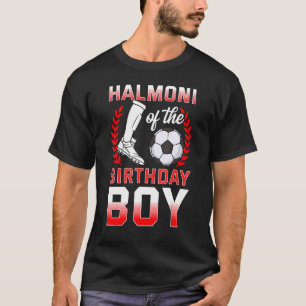 Halmoni van de verjaardagsjongen voetballer Bday C T-shirt