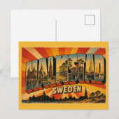 Halmstad Zweden Badplaats Briefkaart (Voorkant / Achterkant)