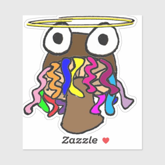 Halo Dreadlocks Paddestoel Sticker (Vel)