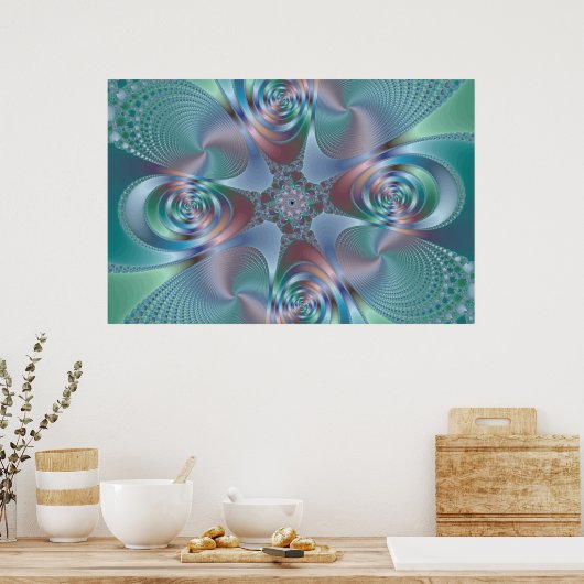 Halo - Fractal Poster (Keuken)