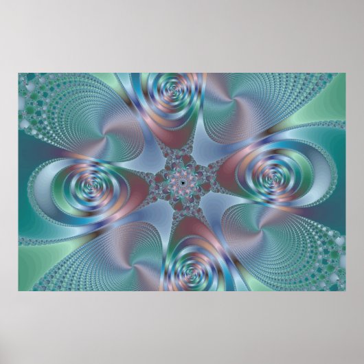 Halo - Fractal Poster (Voorkant)