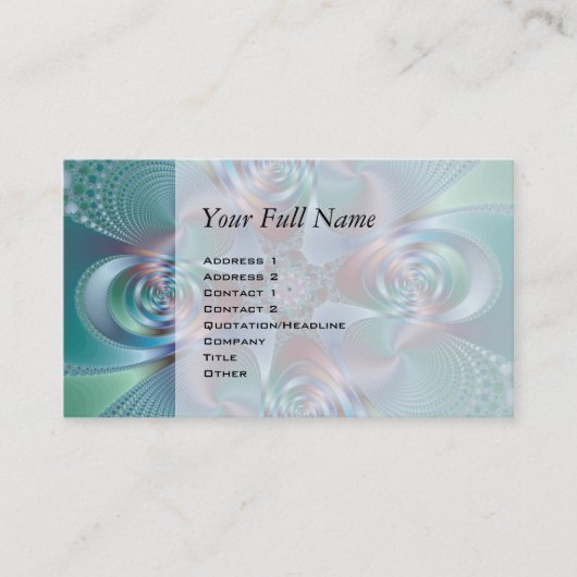 Halo - Fractal Visitekaartje (Voorkant)