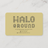 Halo Grondkoffie Kaart Visitekaartje (Voorkant)