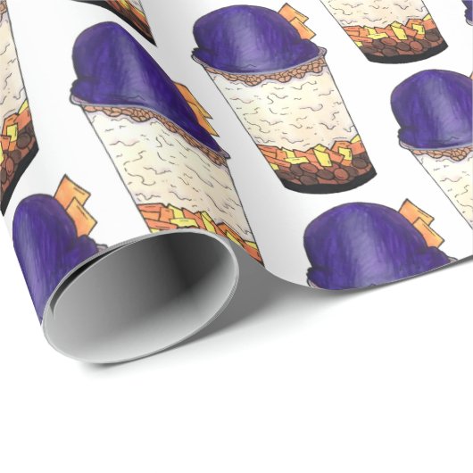 Halo-Halo (Haluhalo) Filipino Hawaiian Shave Ice Cadeaupapier (Rol Hoek)