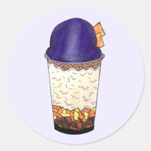 Halo-Halo (Haluhalo) Filipino Hawaiian Shave Ice Ronde Sticker