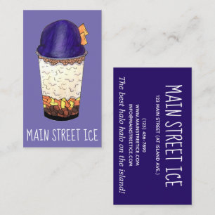Halo-Halo (Haluhalo) Filipino Hawaiian Shave Ice Visitekaartje