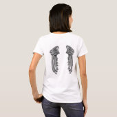 Halo met Angel Wings T-shirt (Achterkant volledig)