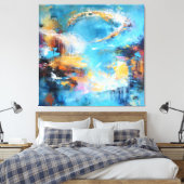 Halo of Tides Canvas Afdruk (Insitu (Slaapkamer))