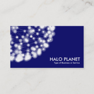 Halo Planeet - Diep Marineblauw Visitekaartje