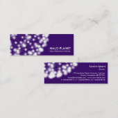 Halo Planet - Deep Paars Mini Visitekaartje (Voorkant / Achterkant)
