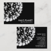 Halo Planet - zwart Visitekaartje (Voorkant / Achterkant)