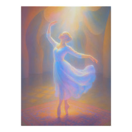 Halo Pointe: Ätherische Ballet Eleganz in Bewegung Perfect Poster