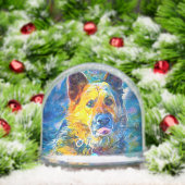 Halo:  Portrait of a German Shepherd  Sneeuwbol (Kerstmis)