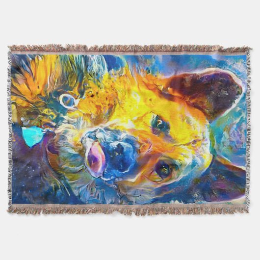 Halo: Portret van een Duitse herder Deken (Voorkant)