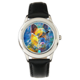 Halo: Portret van een Duitse herder Horloge