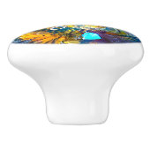 Halo: Portret van een Duitse herder Keramische Knop (Zijkant)