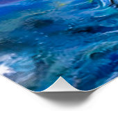 Halo: Portret van een Duitse herder Perfect Poster (Hoek)