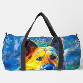 Halo: Portret van een Duitse herder Plunjezak