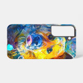 Halo: Portret van een Duitse herder Samsung Galaxy Hoesje (Achterkant horizontaal)