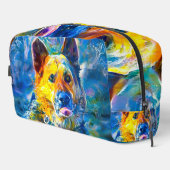 Halo: Portret van een Duitse herder Toilettasje (Rechterhoek)