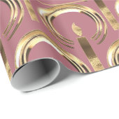 Halo rondom Candle Flame Roos Gold Kerstmis Cadeaupapier (Rol Hoek)