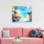 Halo van Getijden Canvas Afdruk (Insitu (Woonkamer))