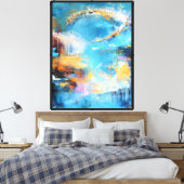 Halo van Getijden Canvas Afdruk (Insitu (Slaapkamer))