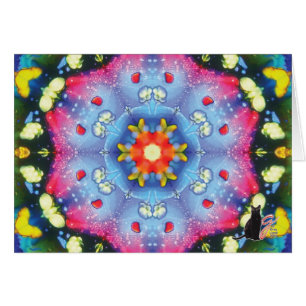 Halogeen Kaleidoscoop Wenskaart