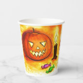 Halogeen pomfijngezicht papieren bekers (Voorkant)